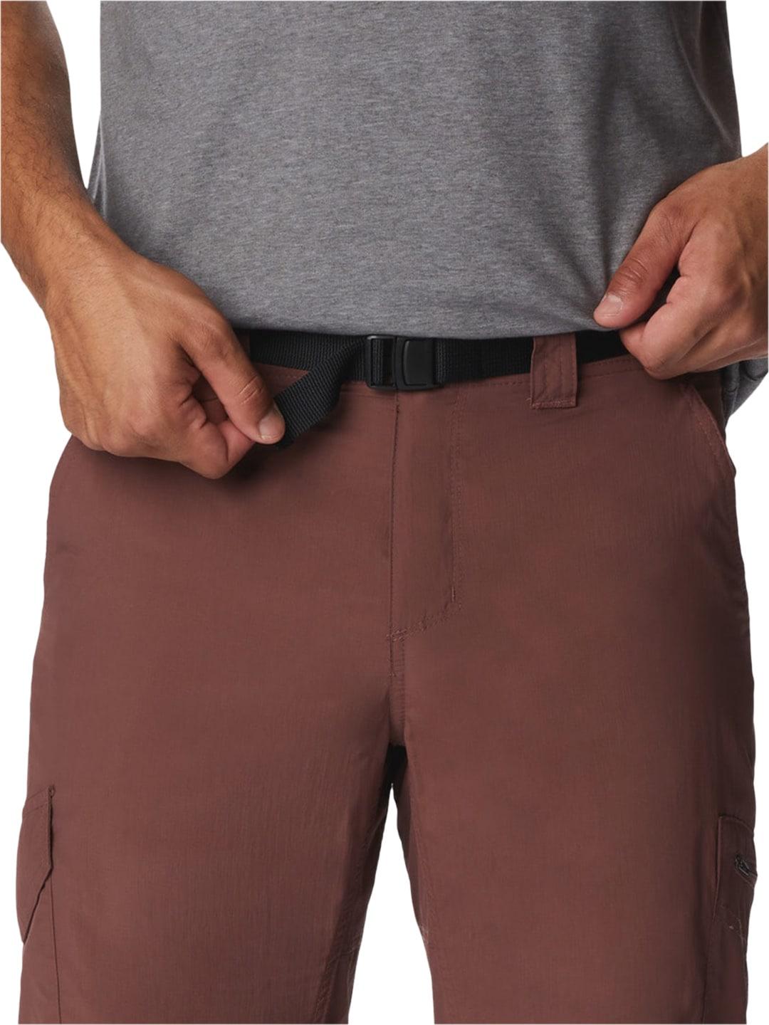 A Men Wearing Columbia Men Brown Silver Ridge Cargo Pant (Sun Protection)