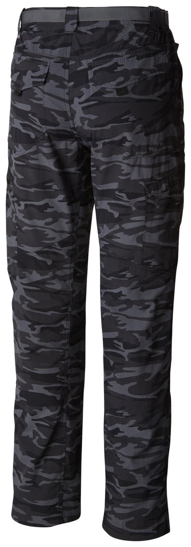 Columbia Men Black Silver Ridge Printed Cargo Pant (Sun Protection)
