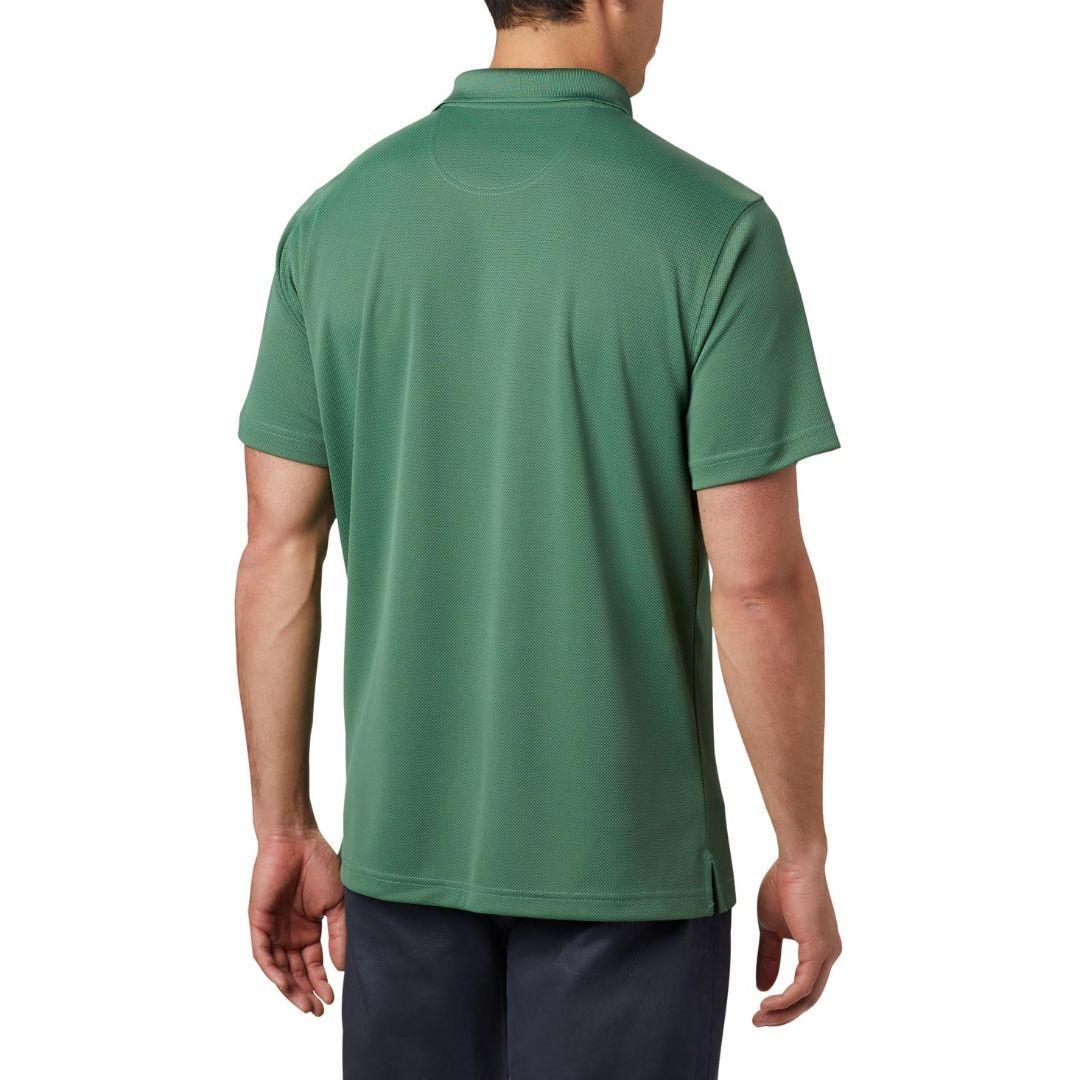 Columbia Men's Green Utilizer Polo Shirt with Effective Sun Protection