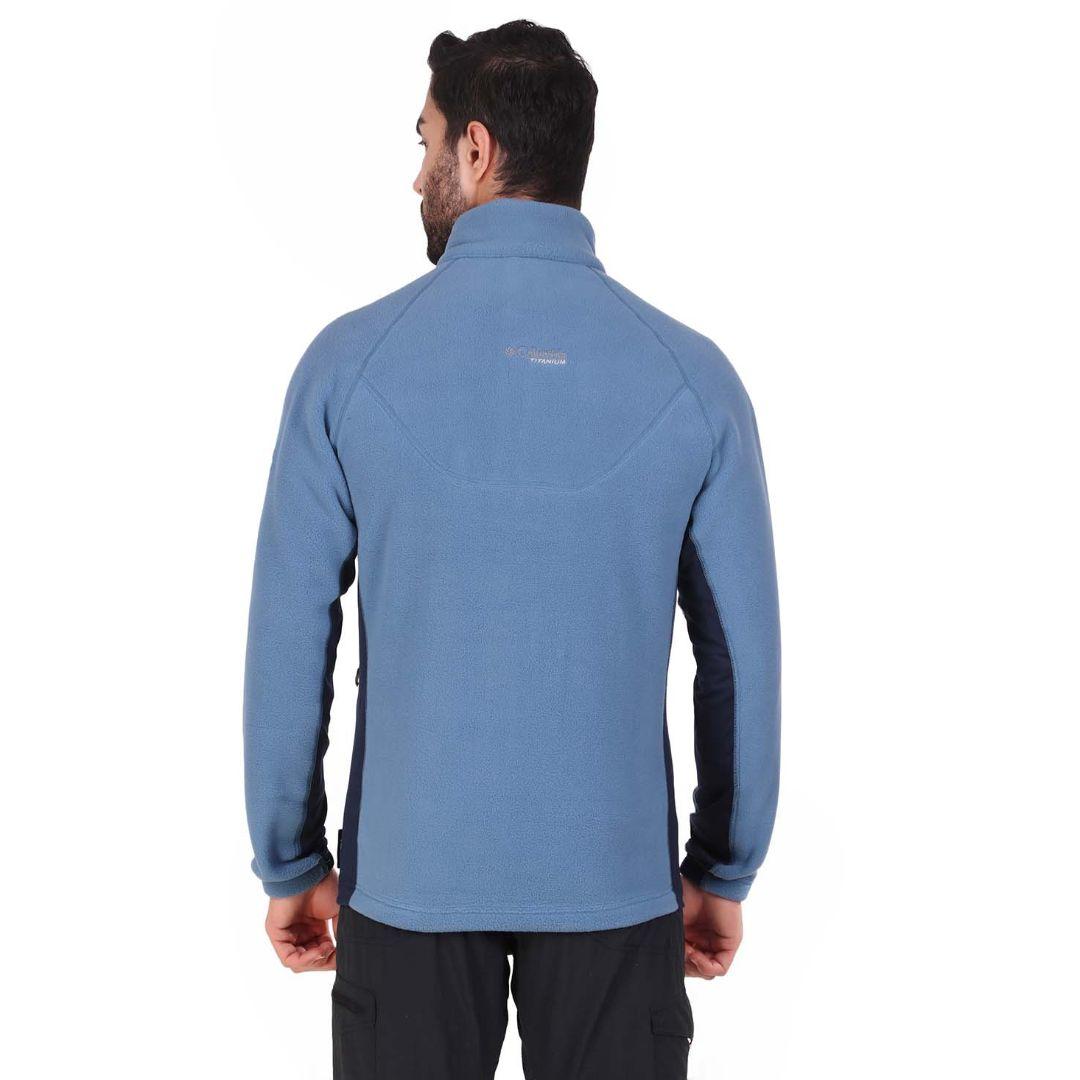 Columbia Men Blue Omni-Wick Titan Pass 2.0 II Fleece Jacket