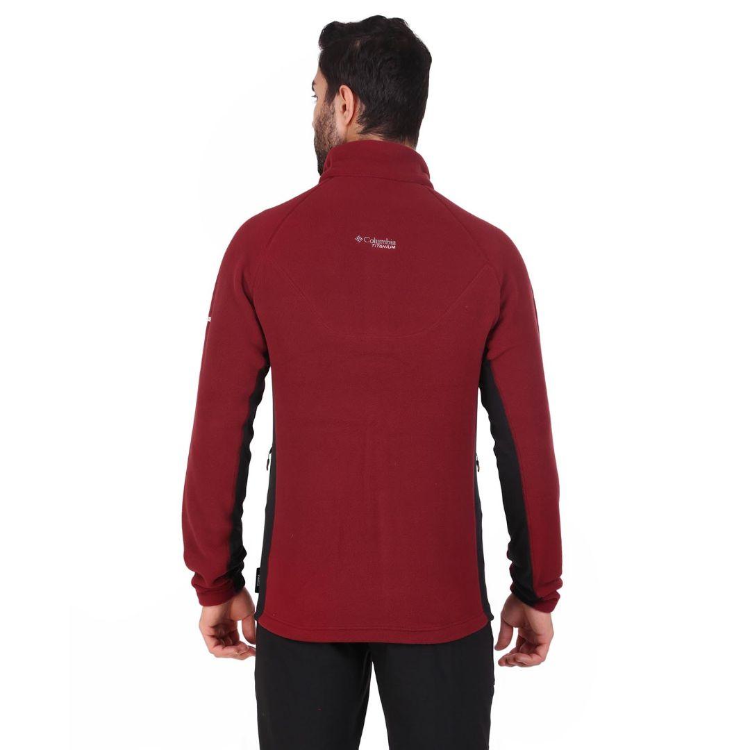 Columbia Men Red Titan Pass 2.0 II Fleece