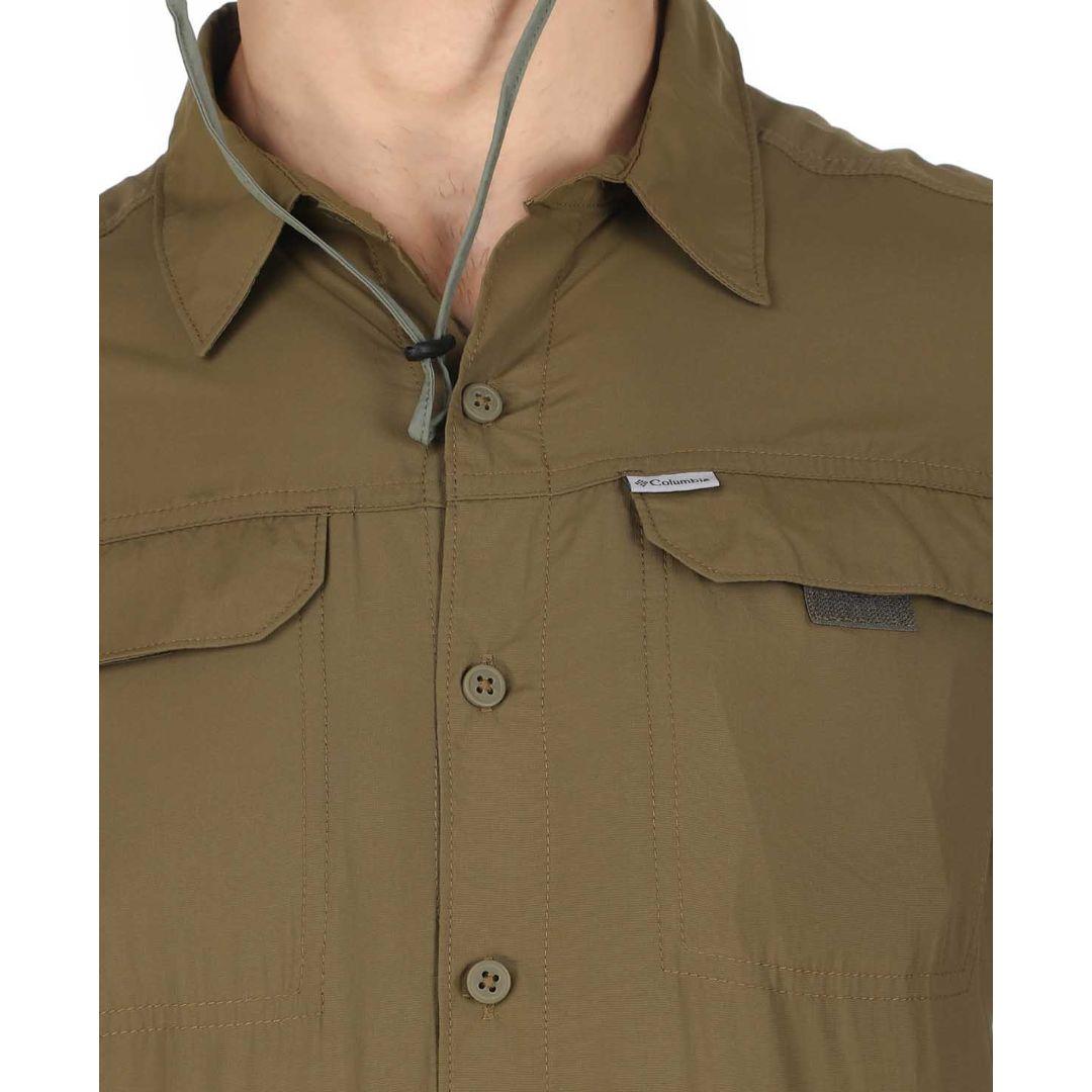 Columbia Men’s Green Silver Ridge 2.0 Long Sleeve Shirt with Sun Protection