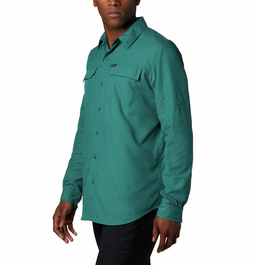 Columbia Men’s Blue Silver Ridge 2.0 Long Sleeve Shirt with Sun Protection