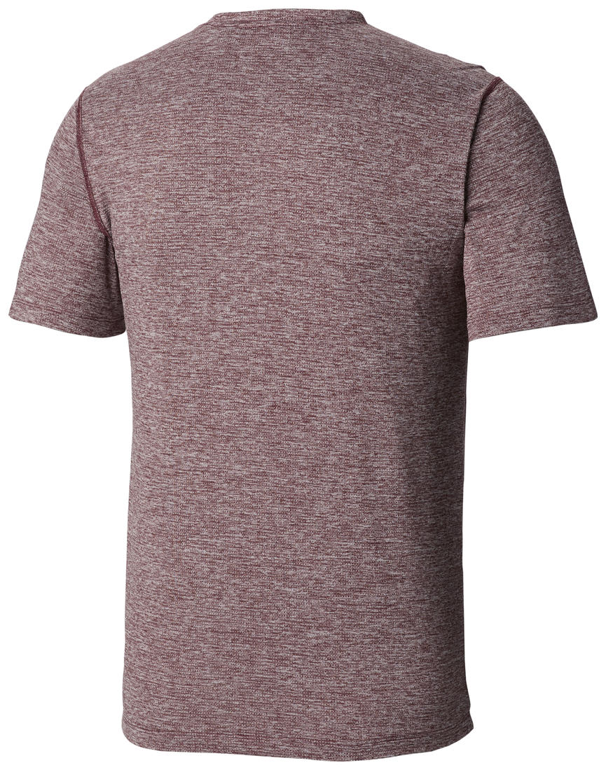 Columbia Men's Red Omni-Wick Deschutes Runner Breathable T-Shirt