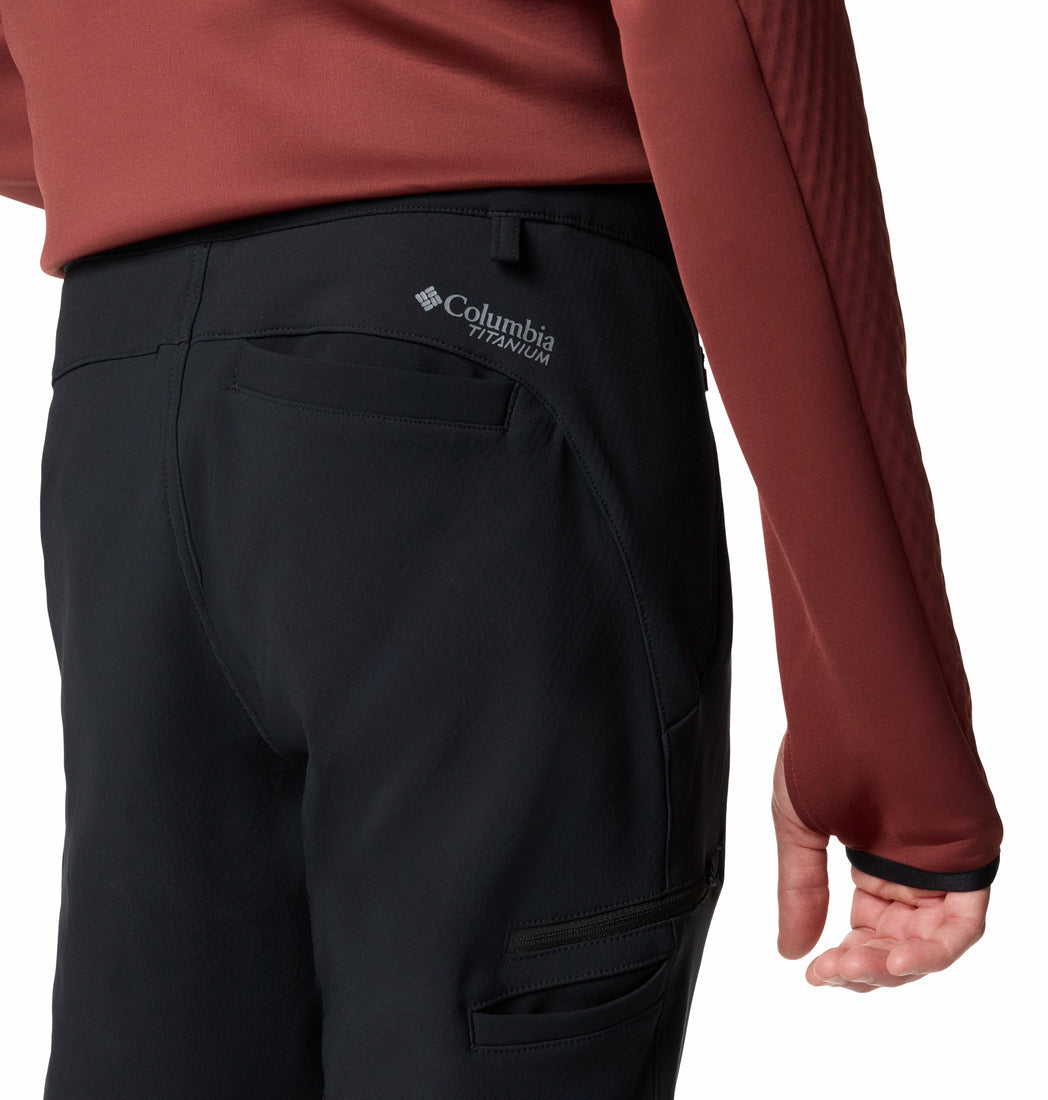 Columbia Men Black Omni-Heat Inifnity Vast Canyon Softshell Pant (Plus Size)