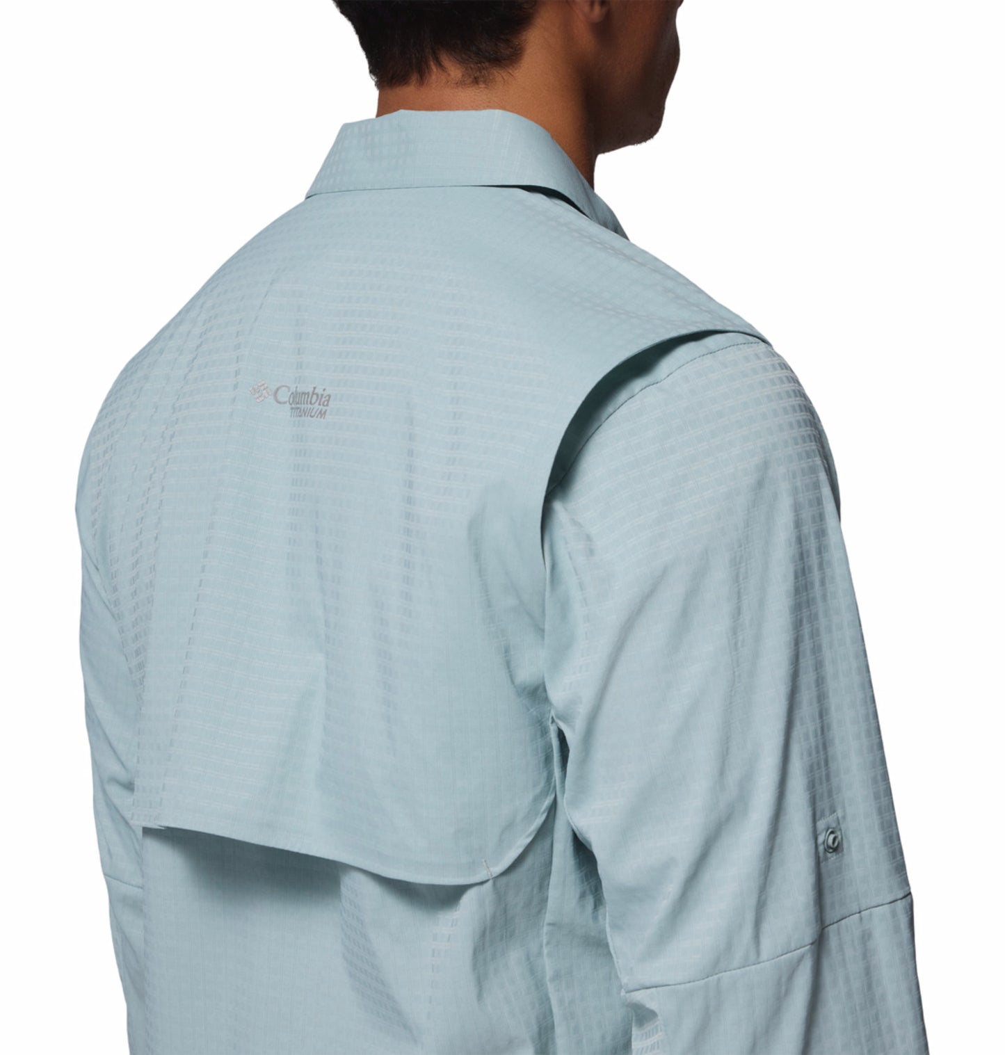 Columbia Men Blue Omni-Freeze Ridge Ascent Long Sleeve Shirt