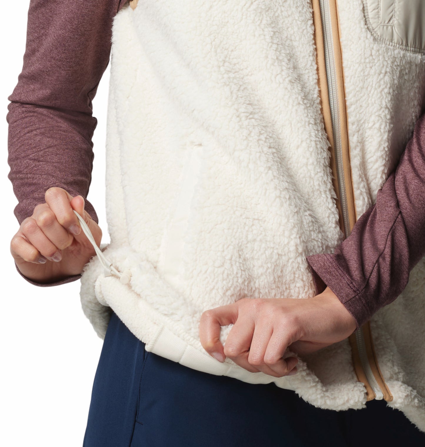 Columbia Women White West Bend II Fleece Vest