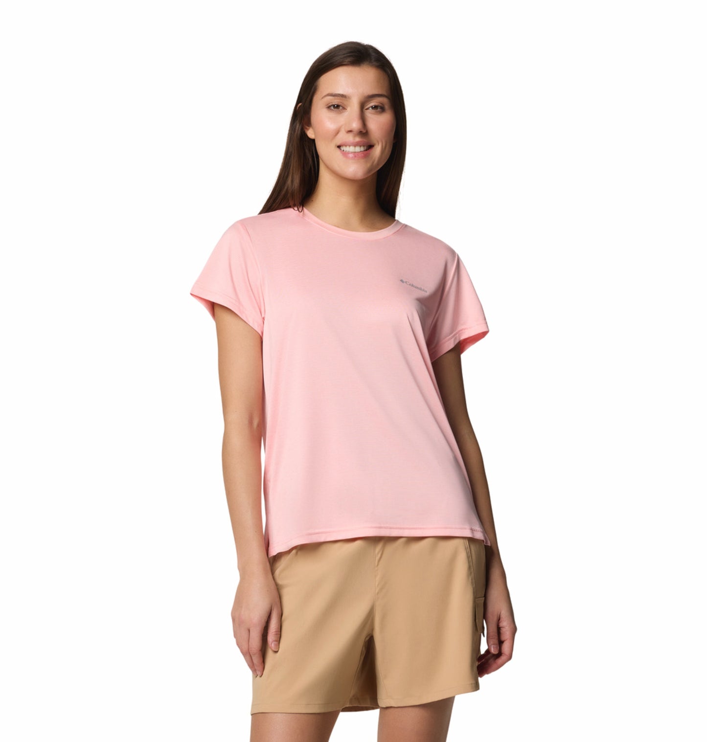 Columbia Women's Pink Omni-Wick BlueVista Hill Performance T-Shirt