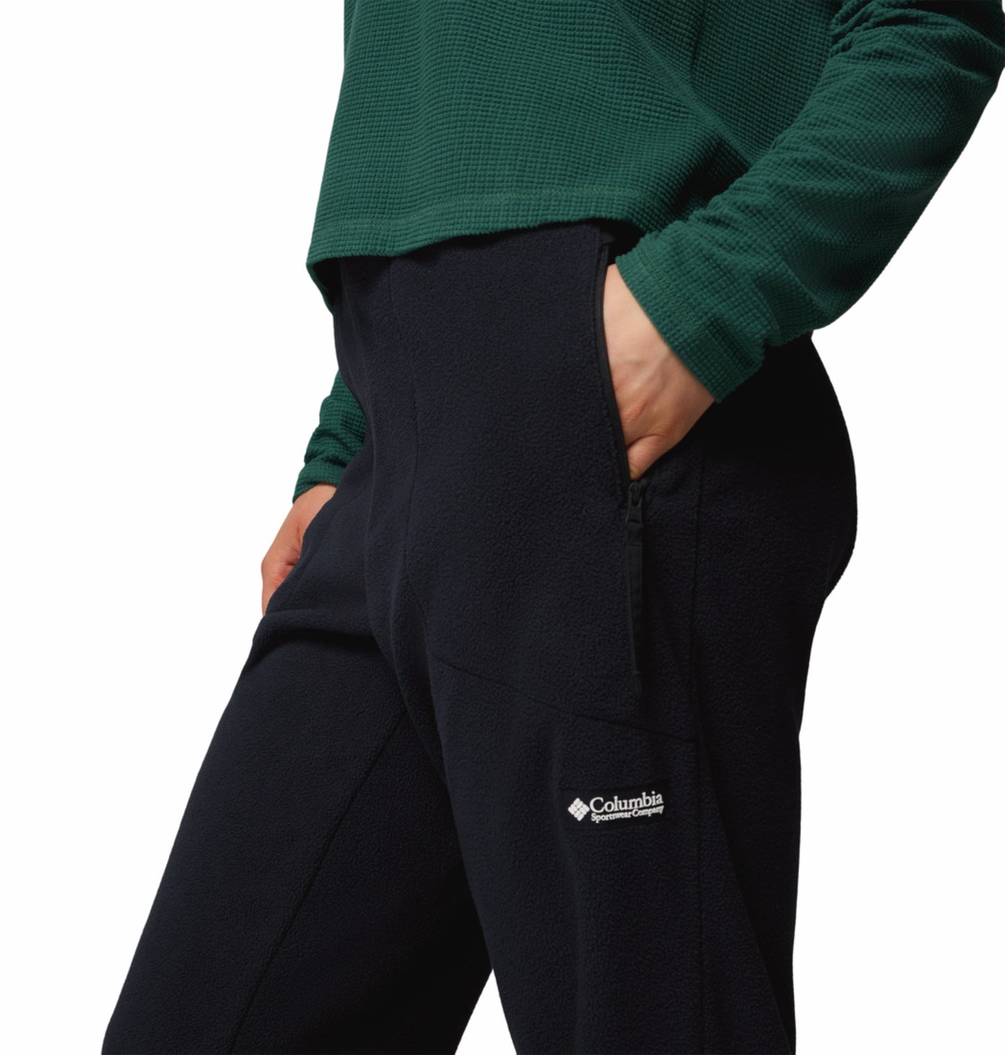 Columbia Women Black Sequoia Grove Fleece Jogger