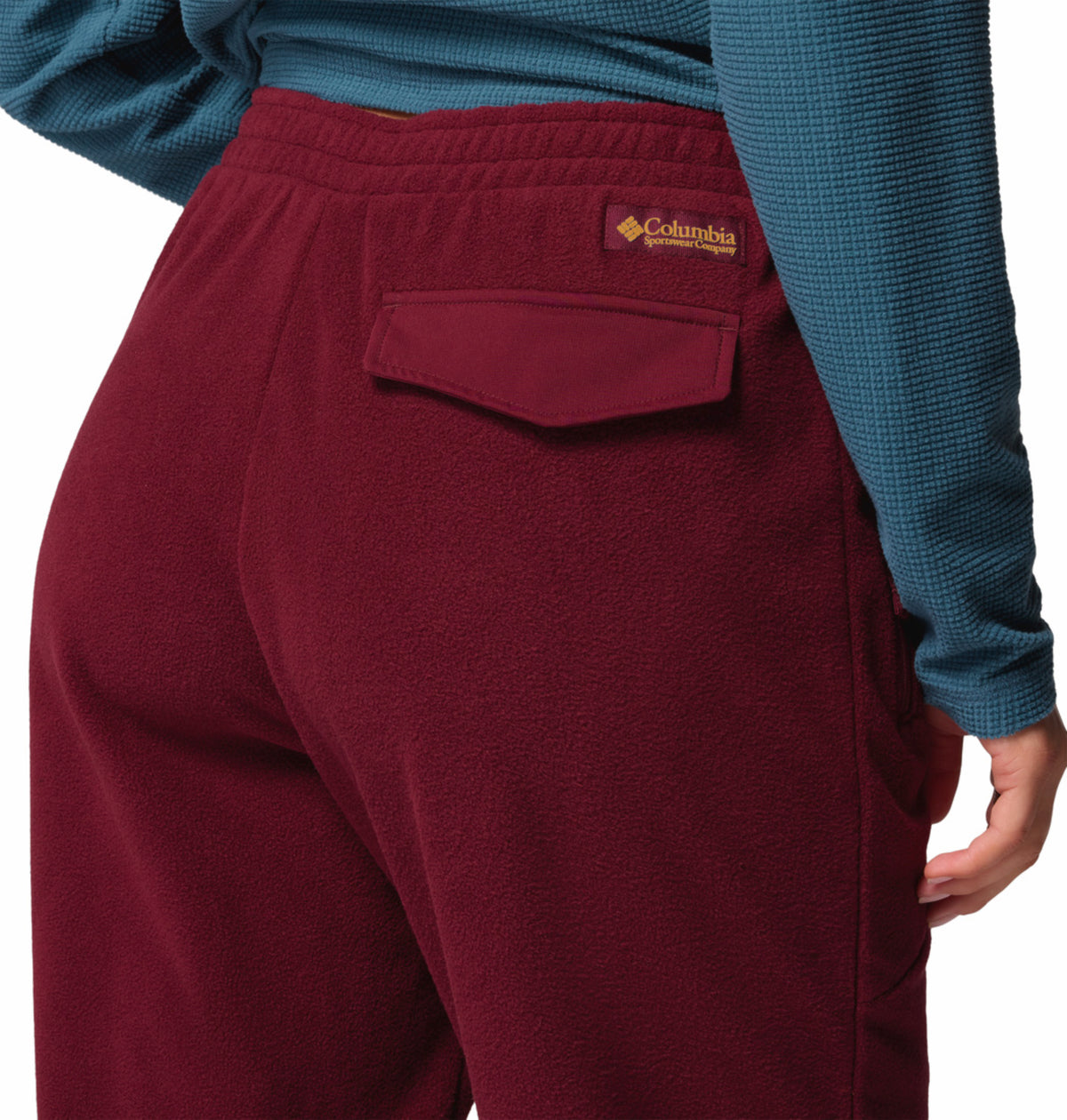 Columbia Women Red Sequoia Grove Fleece Jogger