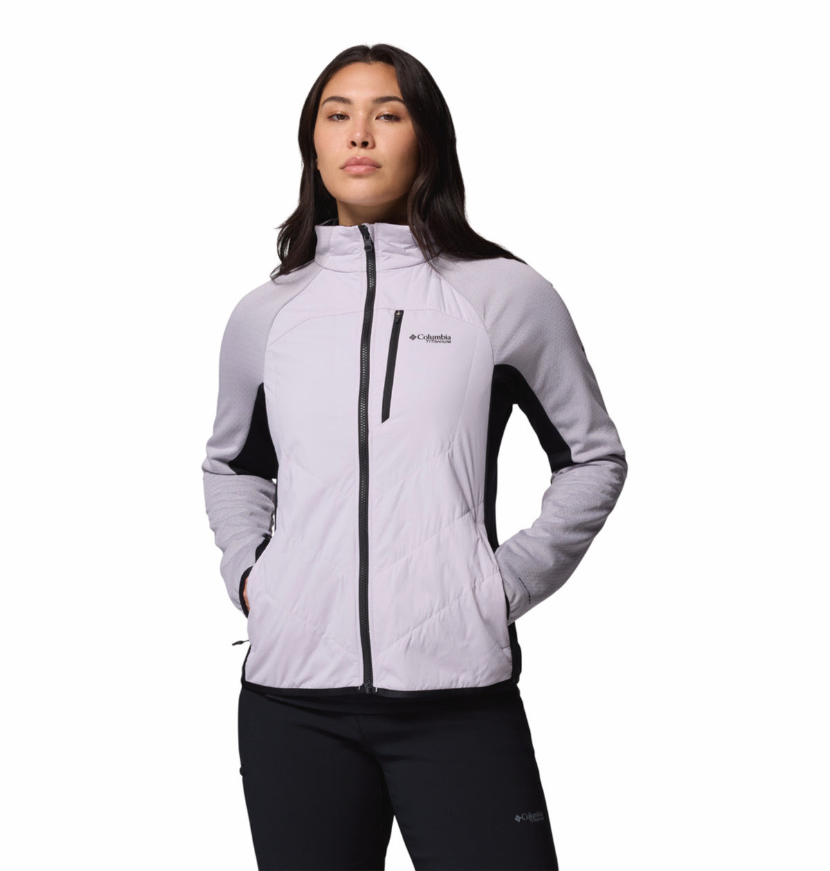 Columbia Women Purple Omni-Heat Arctic Hybrid Fleece Jacket