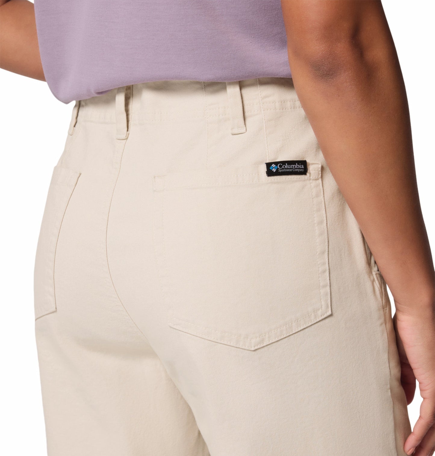 Columbia Women Beige ROC Straight Leg Comfort Stretch Pants