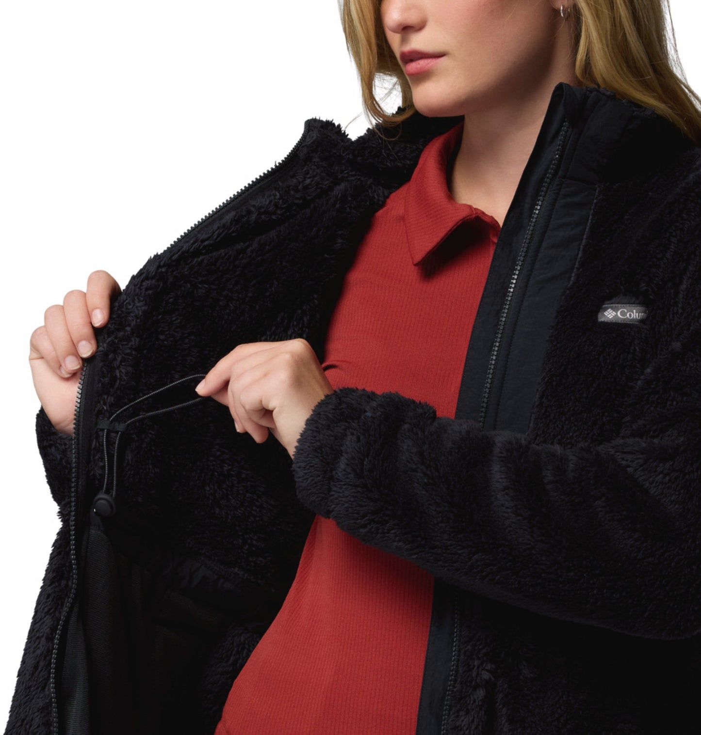women black boundless discovery fleece jacket