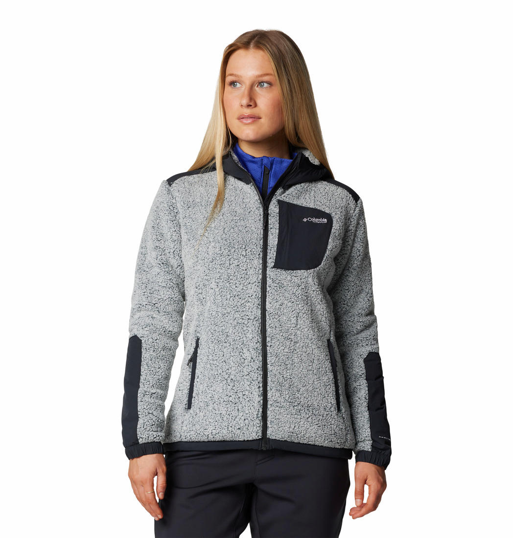 Columbia Women White Arctic Crest Sherpa Full Zip