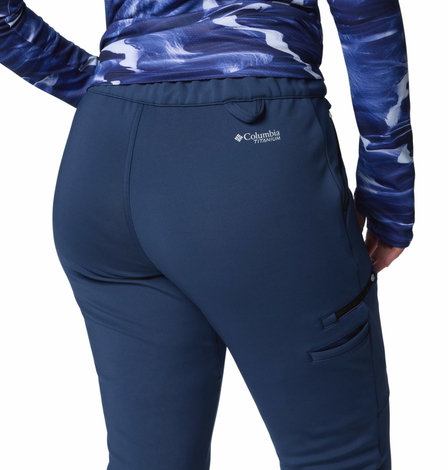 Columbia Women Navy Blue Omni-Shield Vast Canyon Softshell Pant