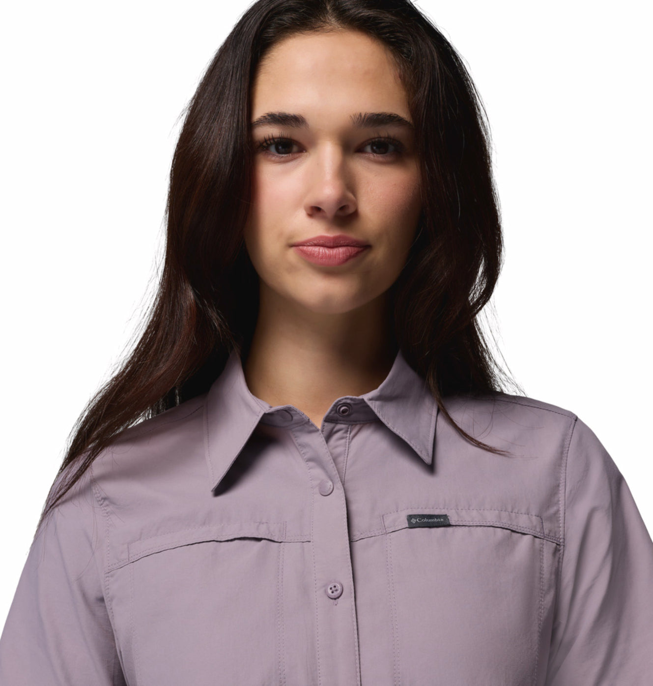 Columbia Women's Purple Omni-Shade Silver Ridge 3.0 Short Sleeve Shirt Protection