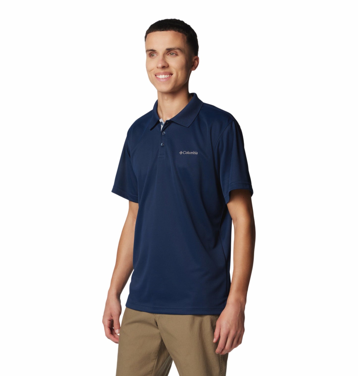 men blue omni shade utilizer polo tshirt plus size