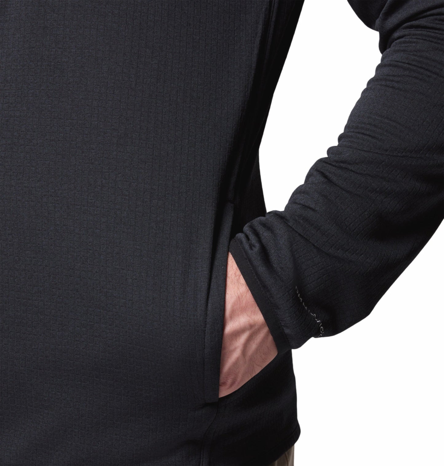 men black omni wick essential hike grid fleece jacket plus size