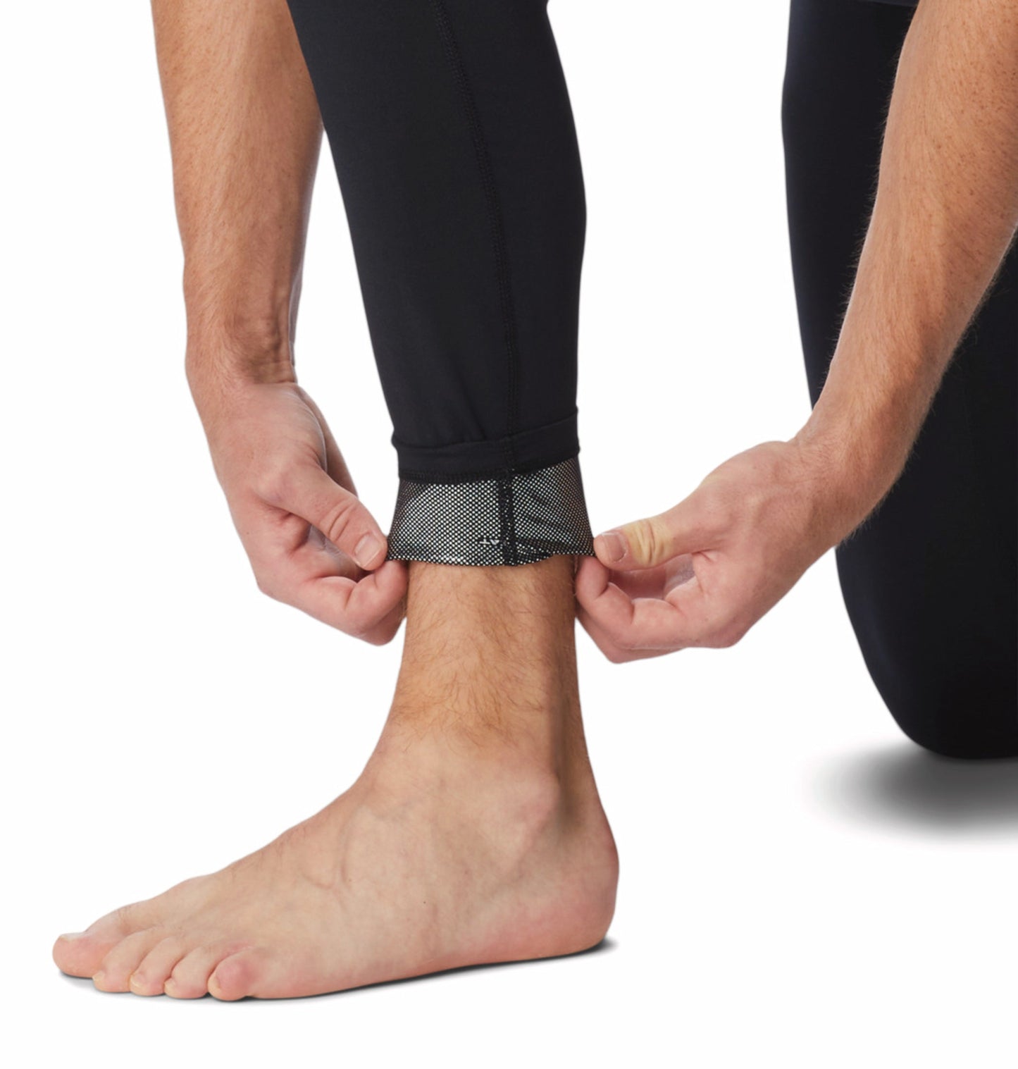 men black omni heat reflective midweight stretch baselayer bottom plus size