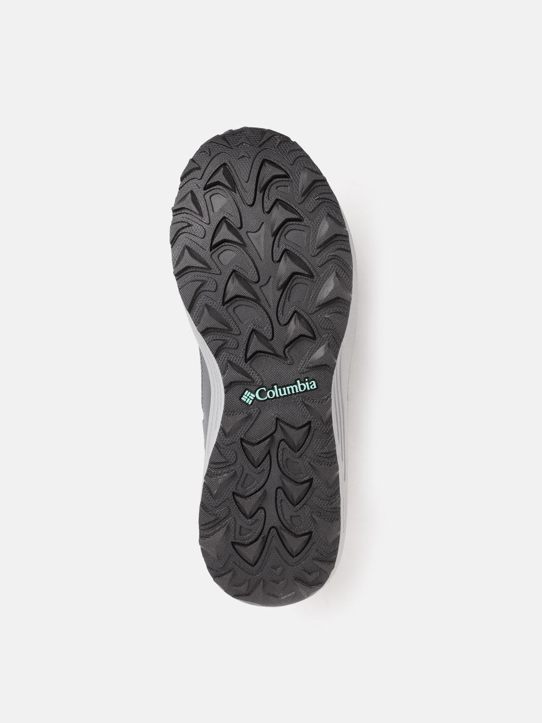 A Women Wearing Columbia Women Grey TRAILSTORM WATERPROOF