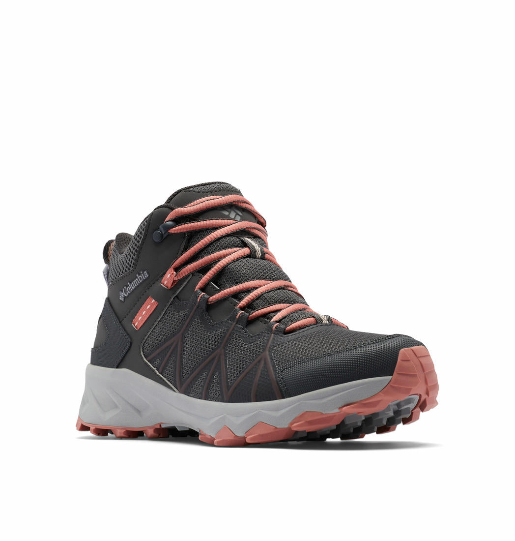 A Women Wearing Columbia Women Grey PEAKFREAK II MID OUTDRY
