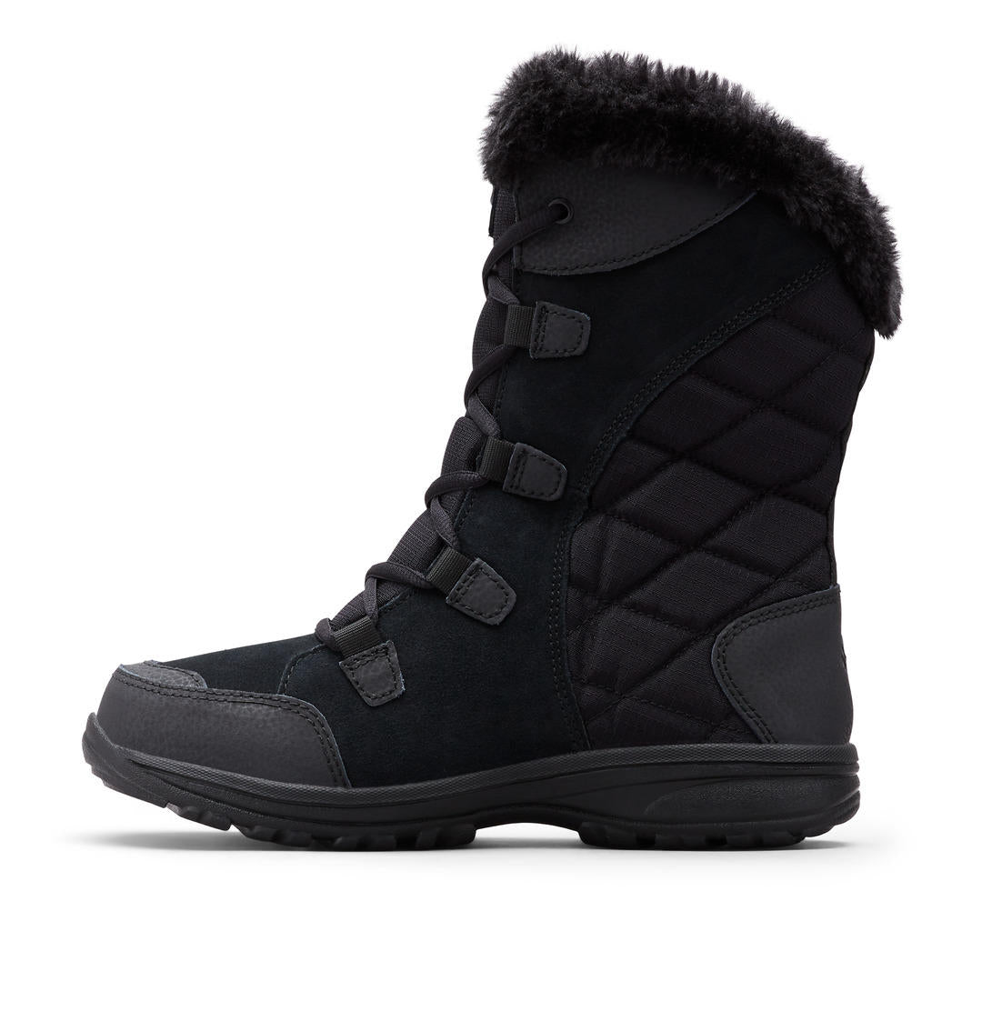 A Women Wearing Columbia Women Black ICE MAIDEN II