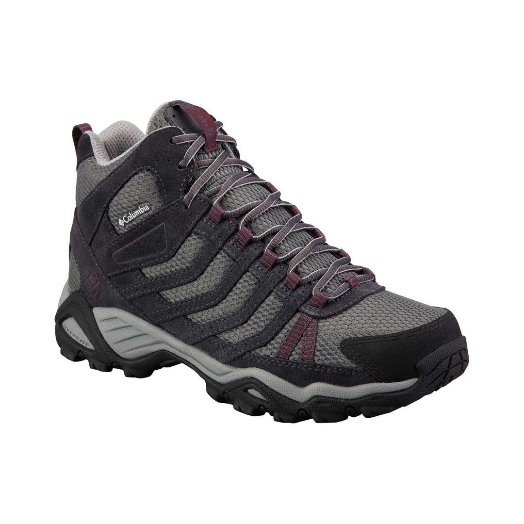 Columbia Women Grey Techlite Helvatia Mid Shoes