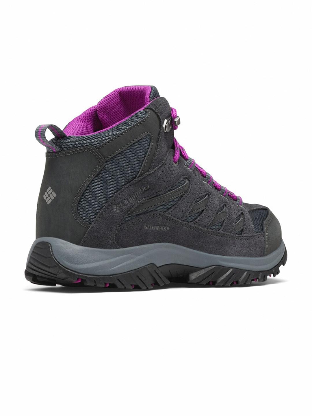 Columbia Women Grey Omni-Tech Crestwood Mid Shoes (Waterproof)