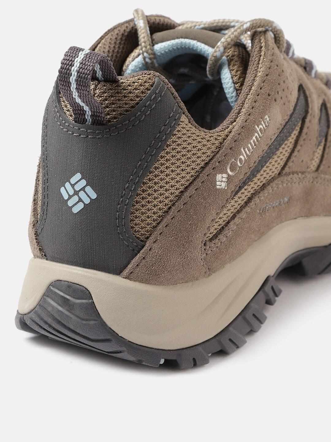 Columbia Women Brown Omni-Tech Crestwood Low Shoes (Waterproof)