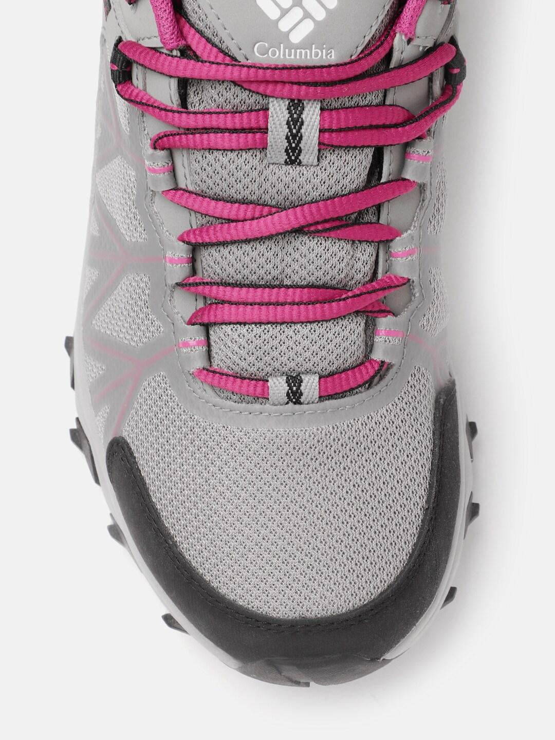 A Women Wearing Columbia Women Grey PEAKFREAK II OUTDRY