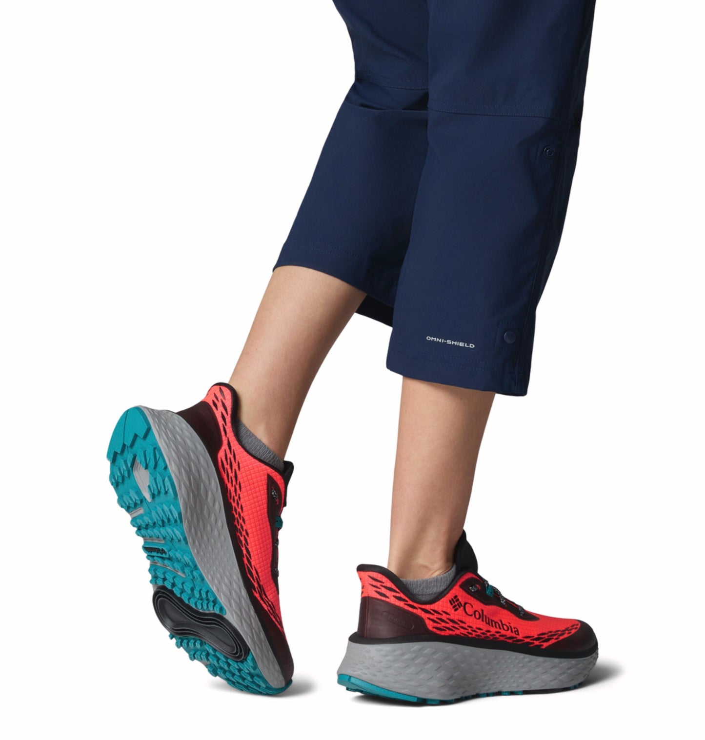 Columbia Women Red Omni-Max Konos Trillium ATR Trail Running Shoes