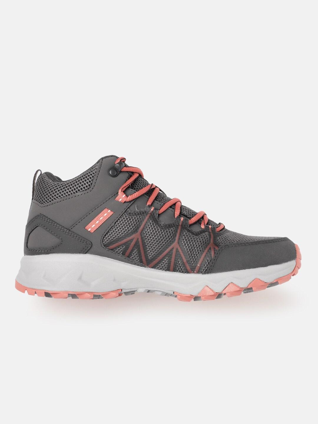 A Women Wearing Columbia Women Grey PEAKFREAK II MID OUTDRY