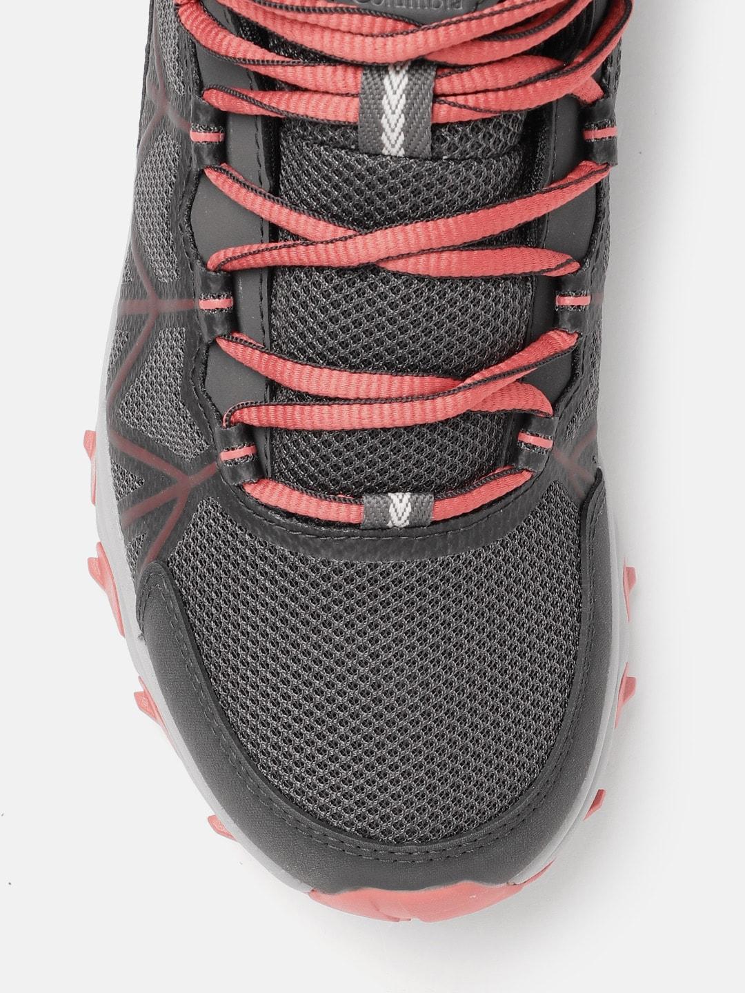 A Women Wearing Columbia Women Grey PEAKFREAK II MID OUTDRY