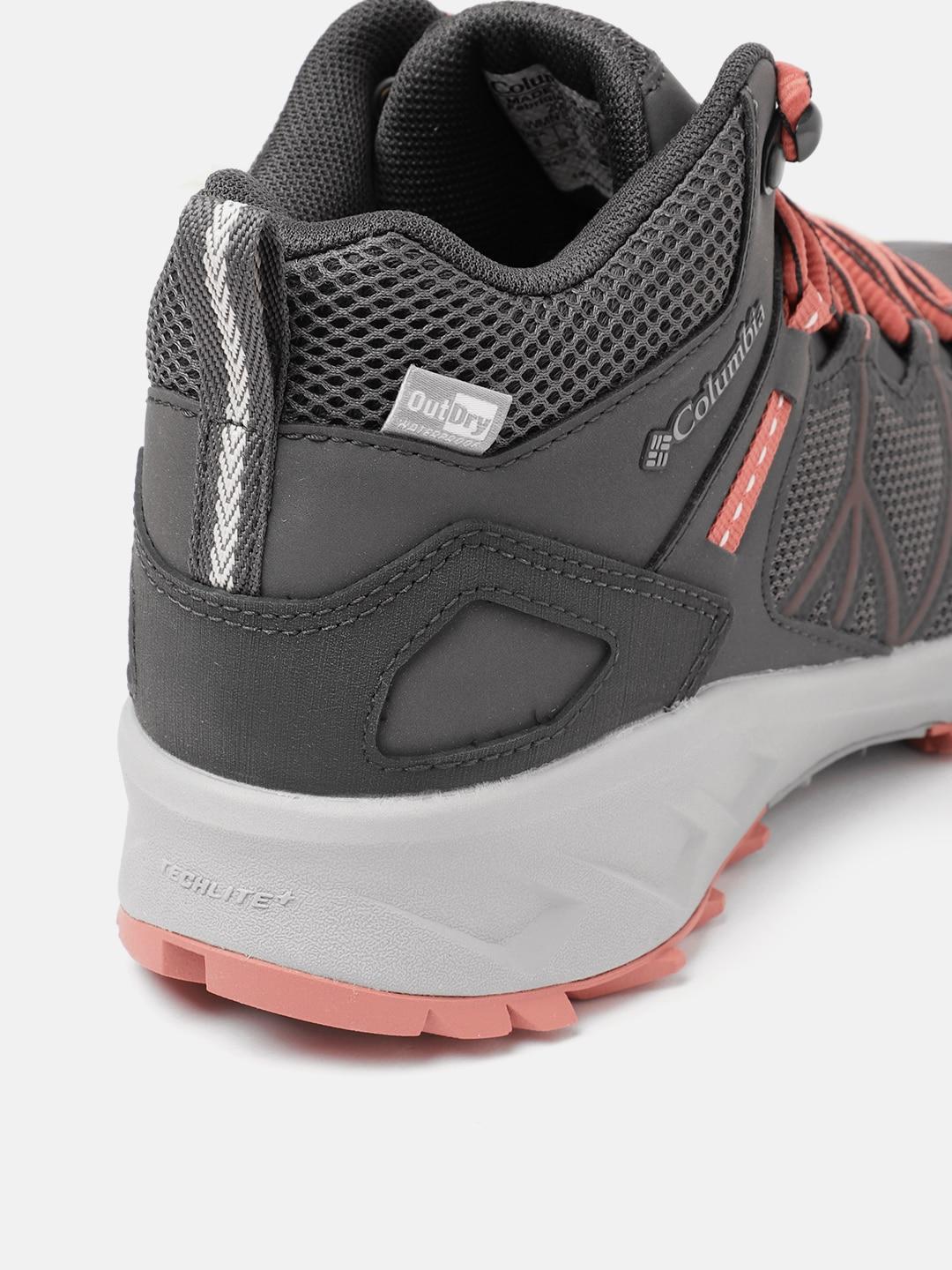A Women Wearing Columbia Women Grey PEAKFREAK II MID OUTDRY
