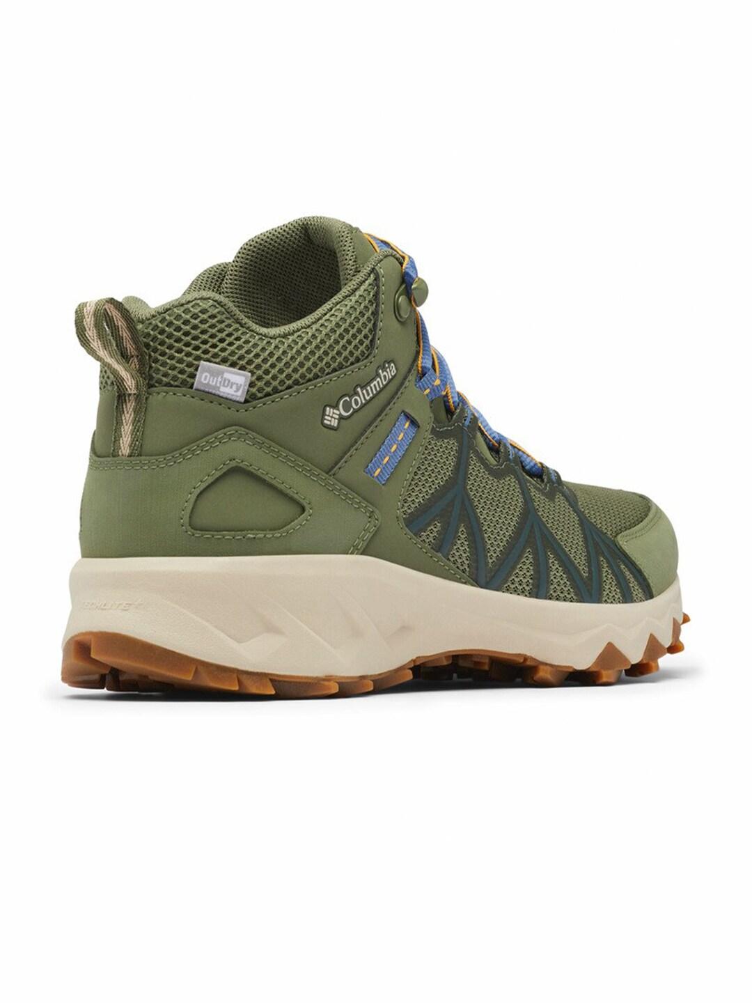 Columbia Women Green OutDry Peakfreak II Mid Shoes (Fully Waterproof)