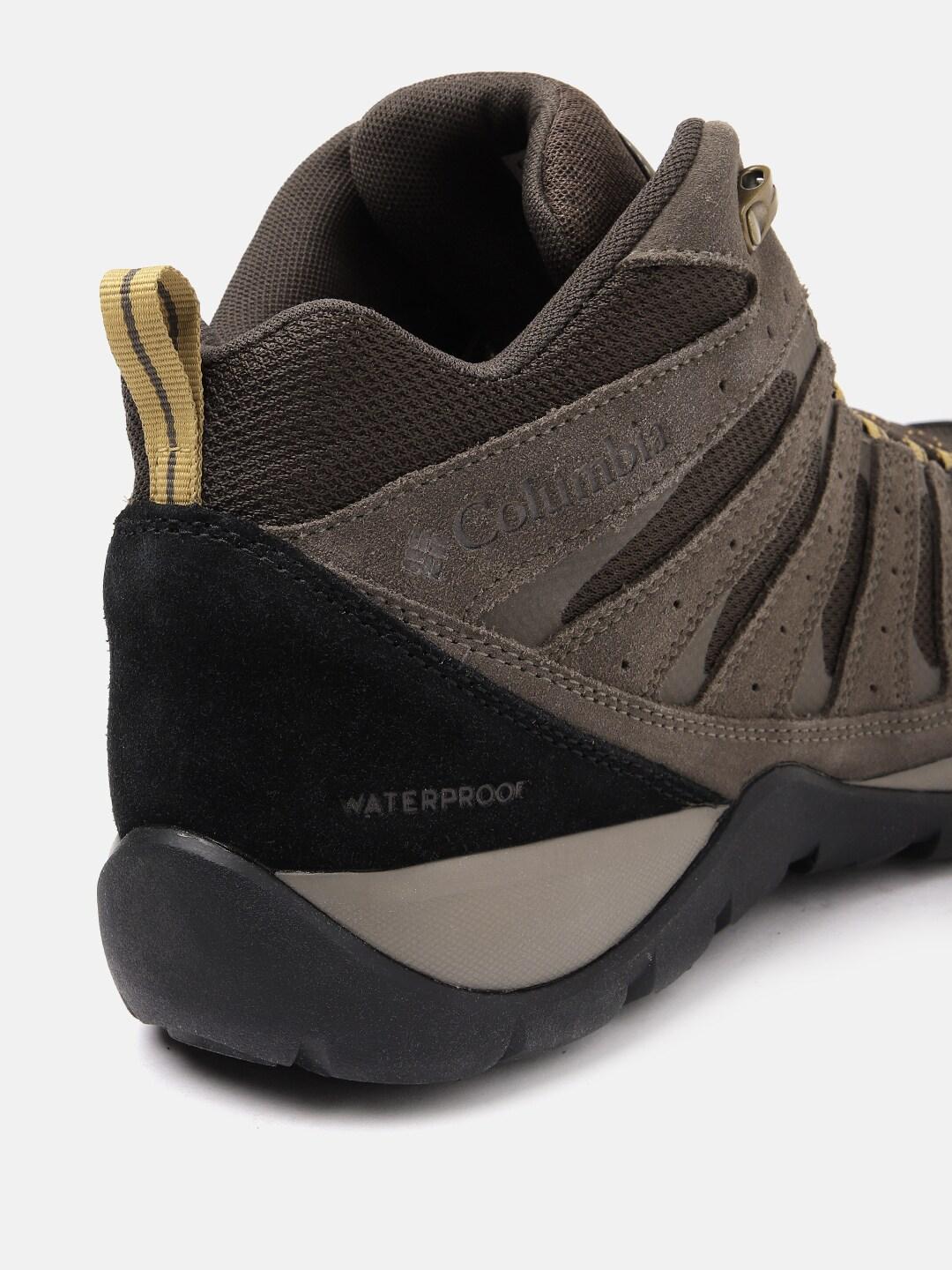 Columbia Men Brown Omni-Tech Redmond V2 Mid Shoes (Waterproof)