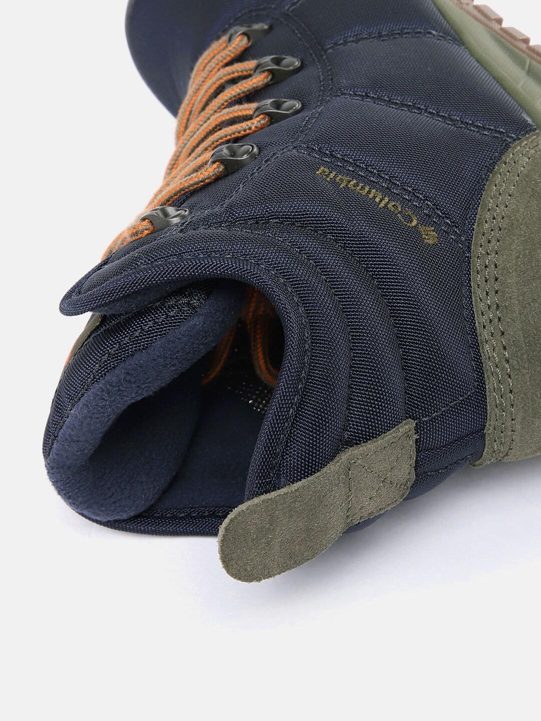 Columbia Men Navy Blue Omni-Heat Reflective Fairbanks Mid Shoes