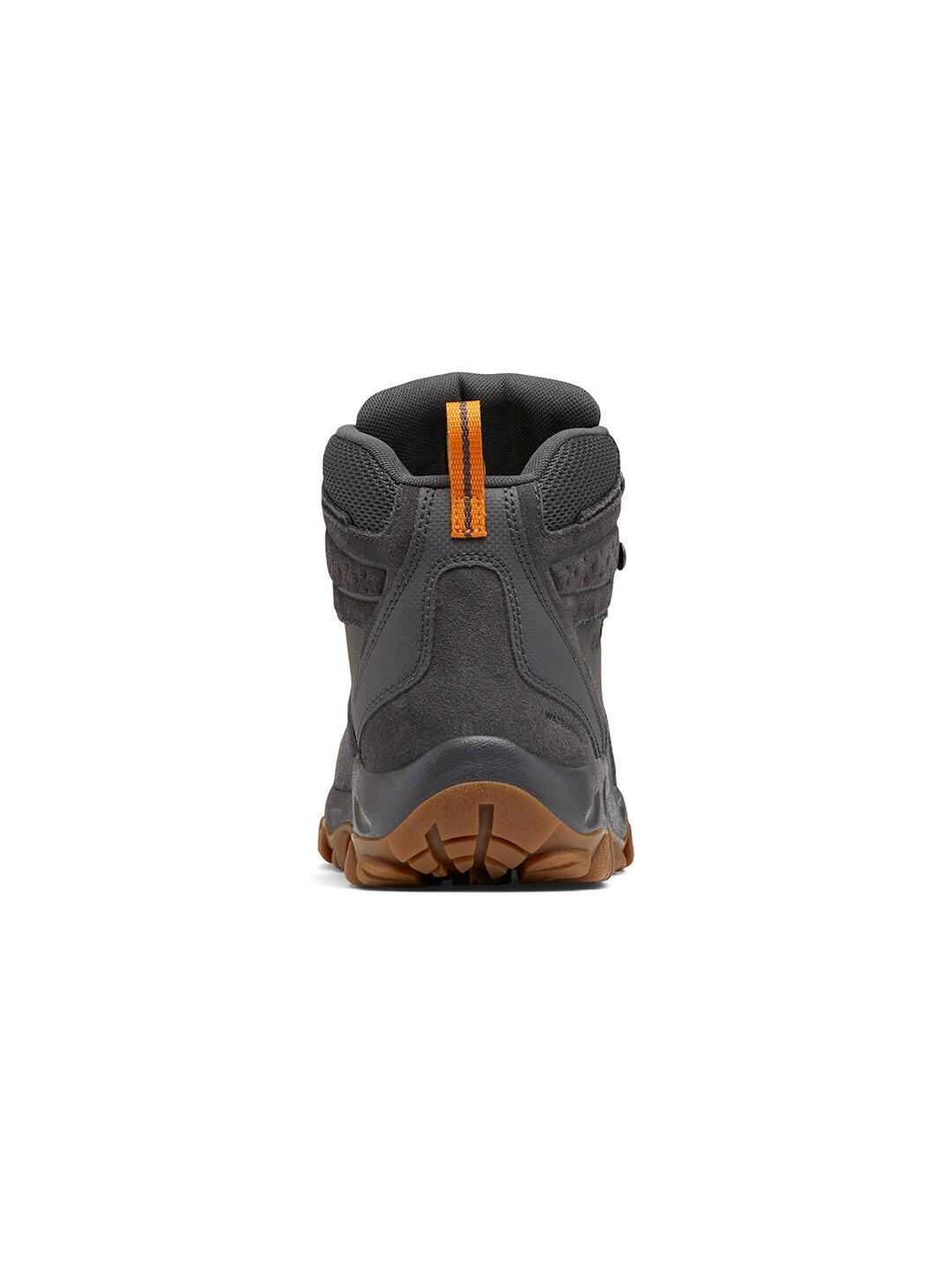 Columbia Men Grey Omni-Tech Newton Ridge Plus II Mid Shoes (Waterproof)