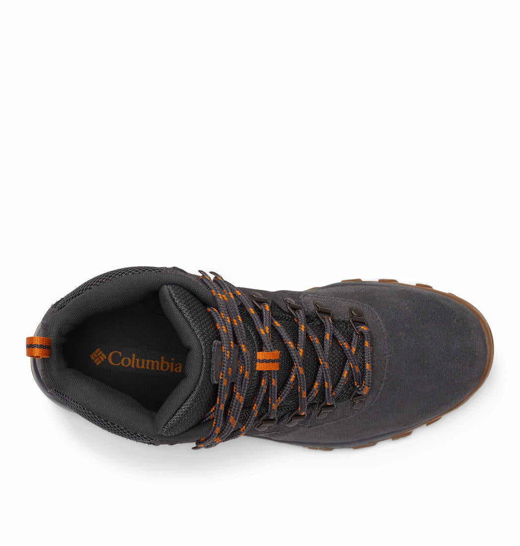 A Men Wearing Columbia Men Grey NEWTON RIDGE PLUS II SUEDE WP