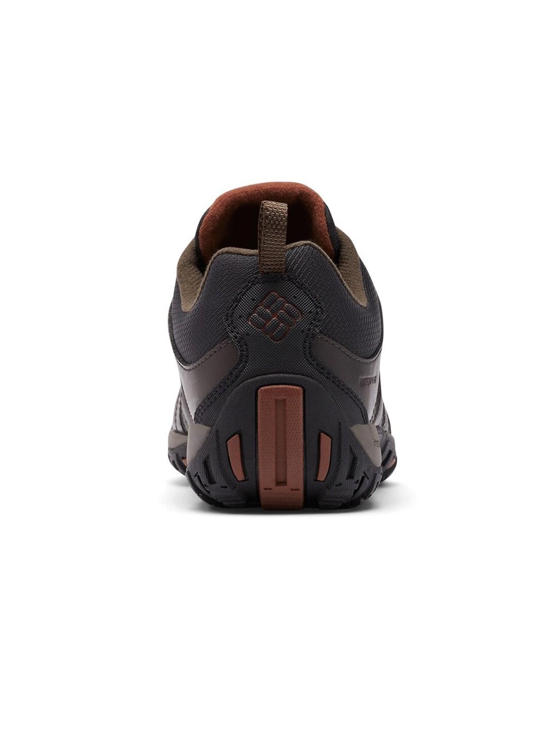 Columbia Men Brown Omni-Tech Woodburn II Low Shoes (Waterproof)