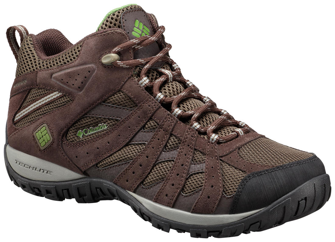Columbia Men Green Omni-Tech Redmond Mid Shoes (Waterproof)