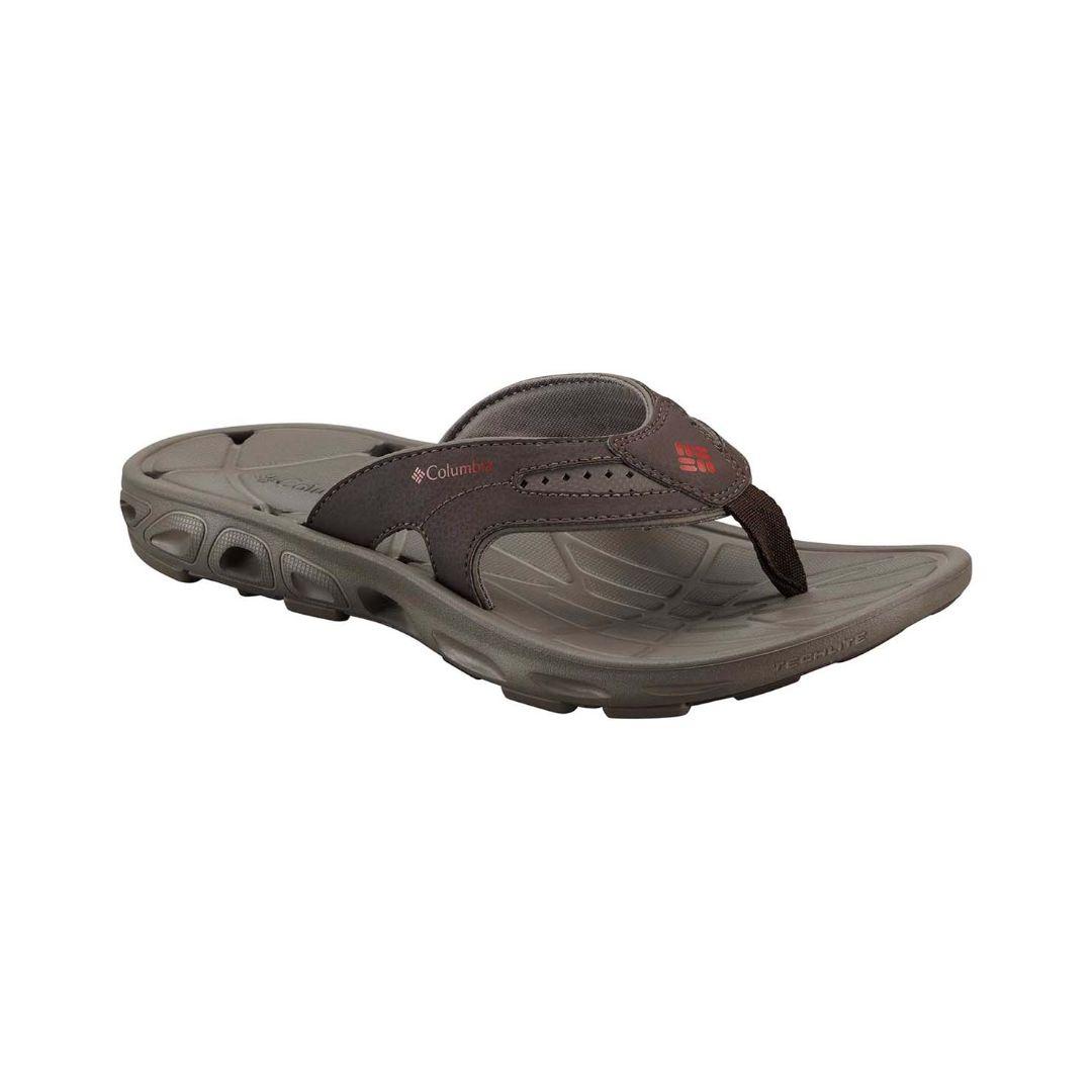 Columbia Men Brown Techsun Vent Flip Flop