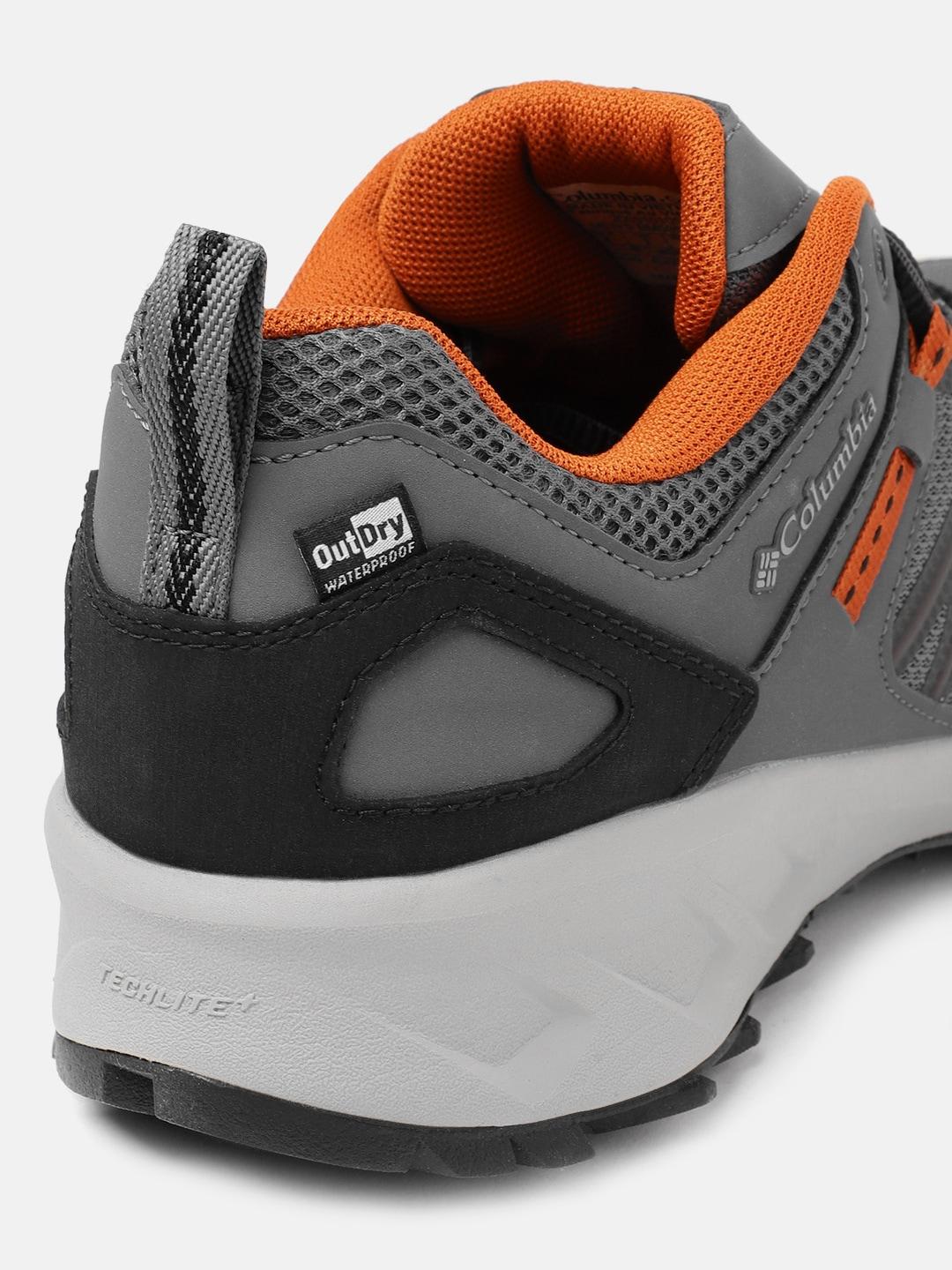 Columbia Men’s Grey OutDry Peakfreak II Low Waterproof Outdoor Hiking Shoes