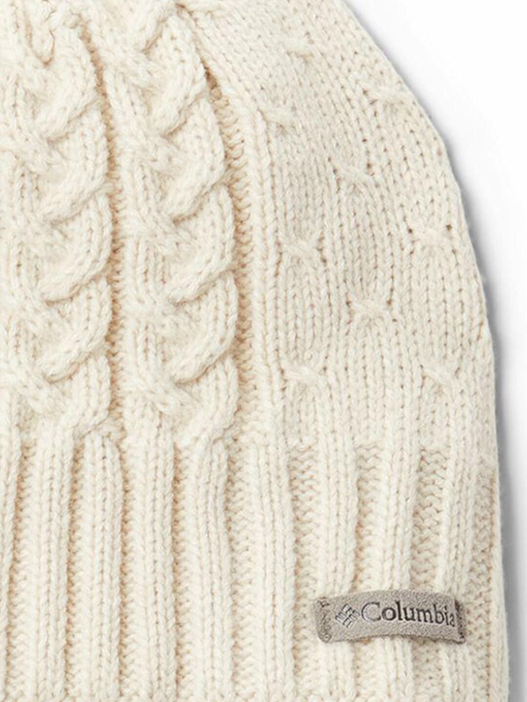 Columbia Women White Cabled Cutie II Beanie