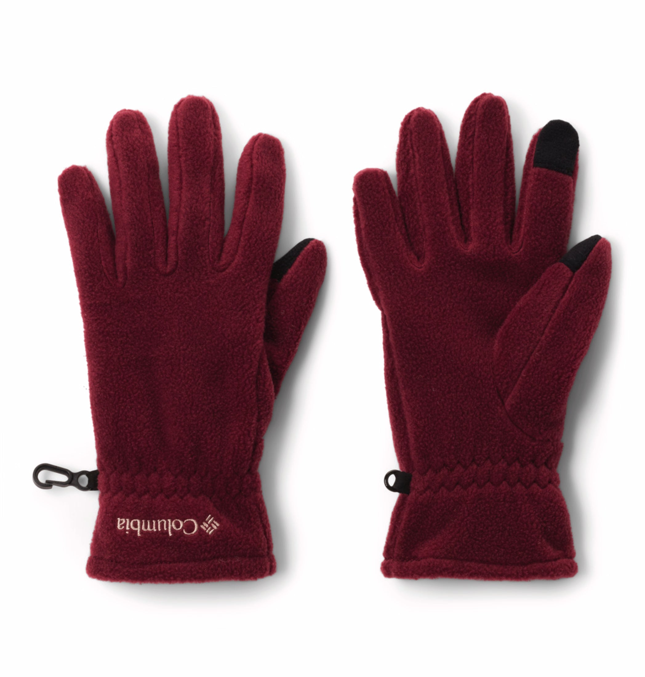 Columbia Womens Maroon W Benton Springs II Fleece Gloves