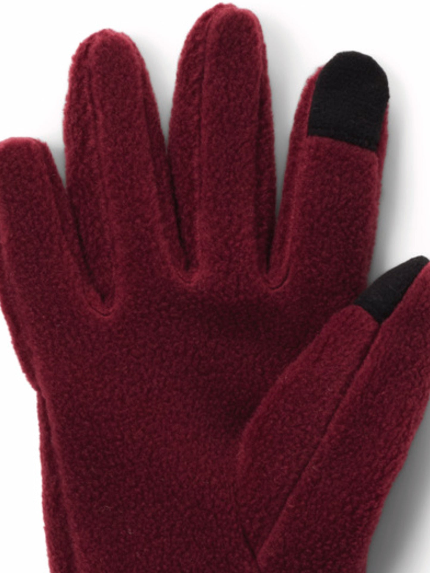 Columbia Women Red W Benton Springs II Fleece Gloves