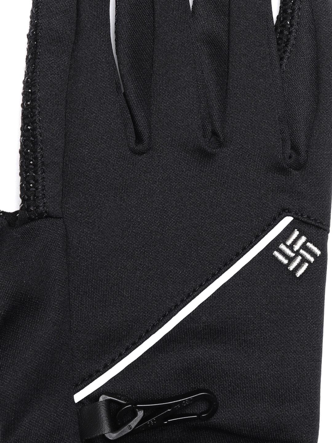 Columbia Men Black Omni-Heat Reflective M Trail Summit Running Gloves