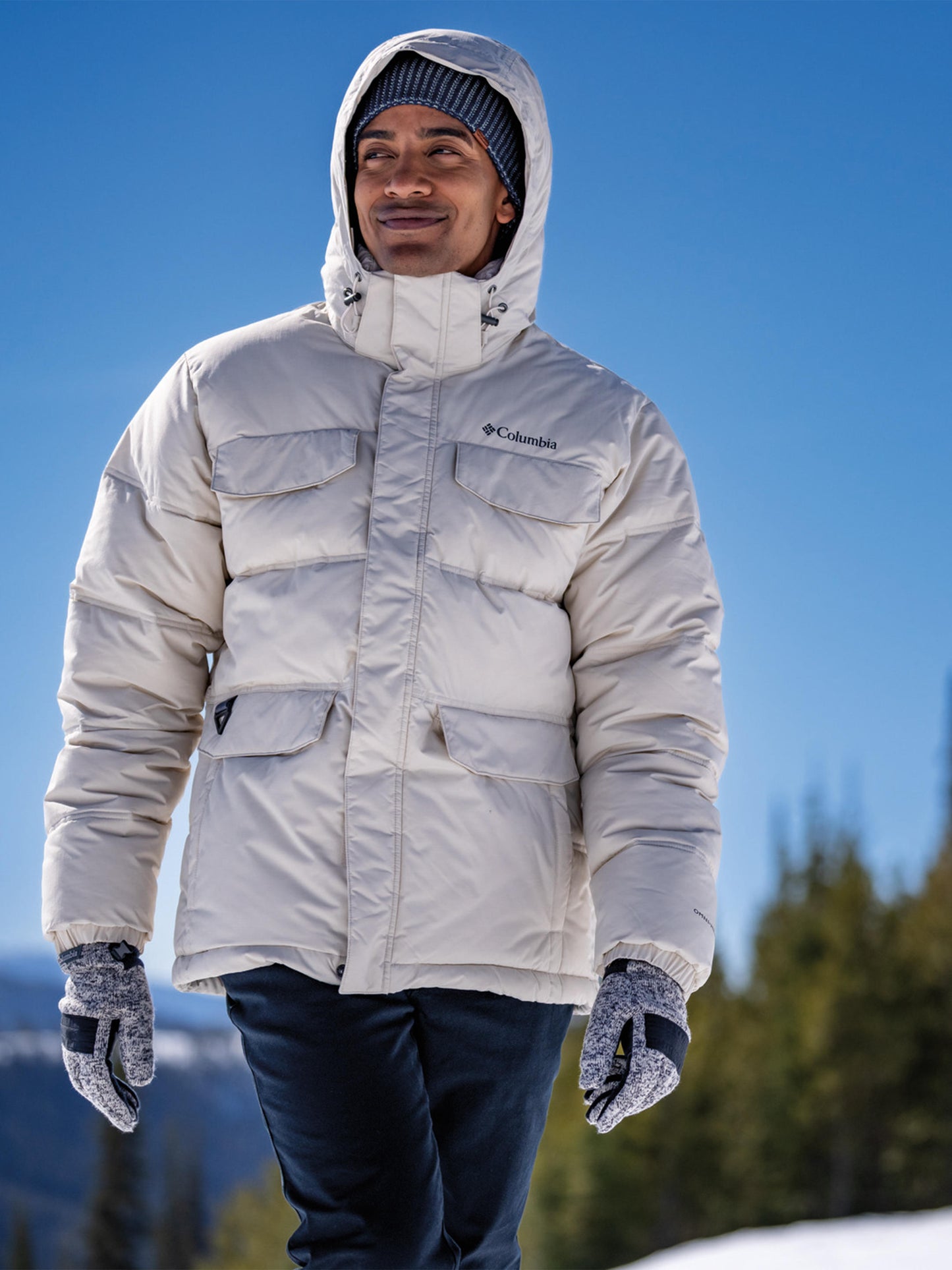 Columbia Men Grey M Sweater Weather II Gloves