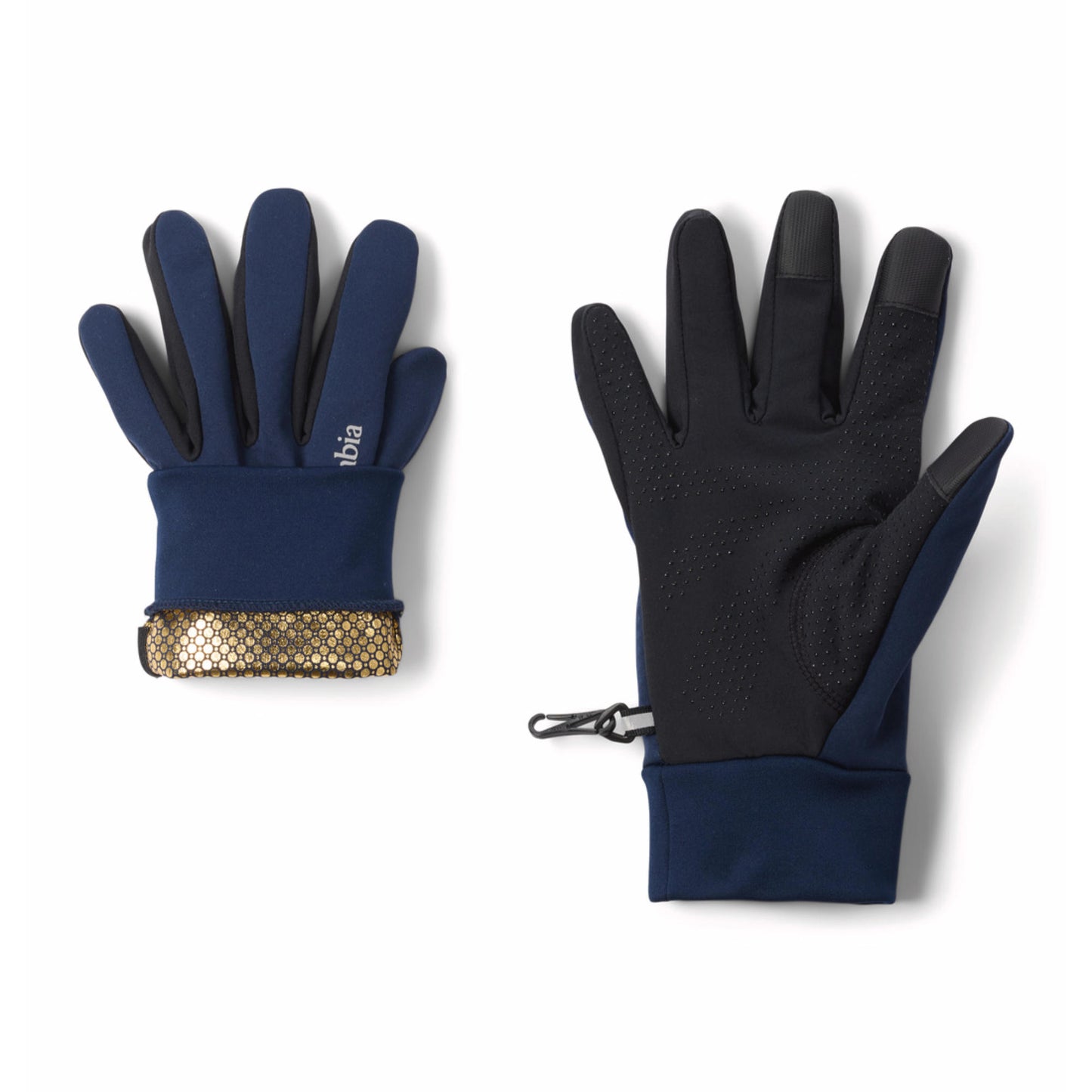 Columbia Men Navy Blue Omni-Heat Inifnity M Trail Commute II Gloves