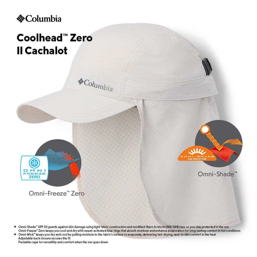 Columbia Unisex Brown Coolhead Zero II Cachalot Sun Protection Hat